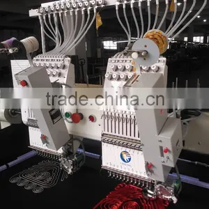 Multihead Hat Flat Shoes Bags T-shirt Embroidery Machine Cording Device Prices thumbnail-1