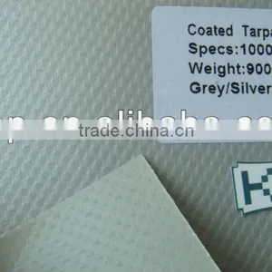 PVC Coated Tarpaulin 1000x1000D 30x30 900g Silver thumbnail-2