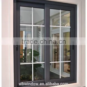 UPVC/PVC Attractive Design Sliding Window With Grill thumbnail-2