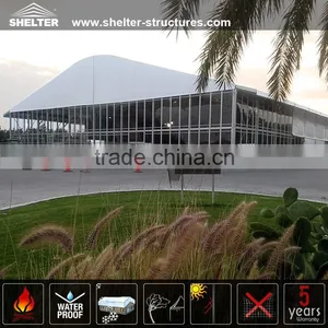 1000 People Arch Roof Double Decker Tent With Glass Wall for Sale thumbnail-2