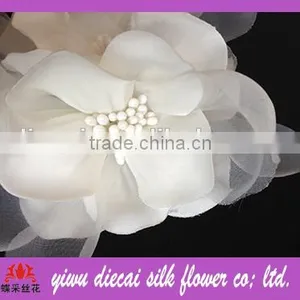 Colorful Artificial Handmade Fabric Flower thumbnail-3