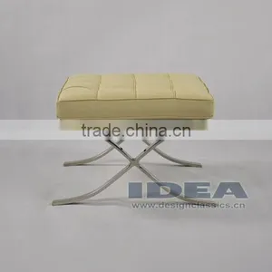 DC2001 Replica Mies Van Der Rohe Barcelona Ottoman Cream White thumbnail-2