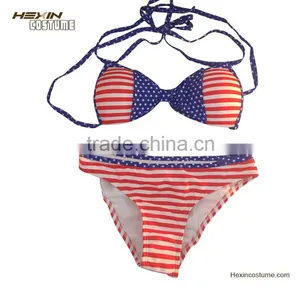 2016 Sexi Usa Flagge Banduau Sexy American Flag Bikini thumbnail-3