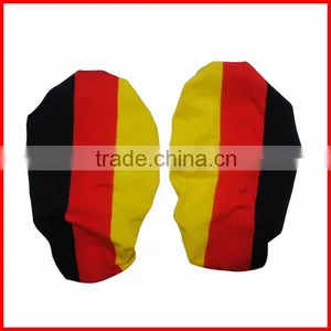 Stretch Fabric Car Wing Cover,Germany Flag Mirror Cover,black Red Yellow Flag Cover thumbnail-4