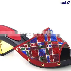 CSB7149 Black - Blue New Coming Design Italian Style Hot Selling Beautiful High Quality Shoes for Matching Clothes thumbnail-4