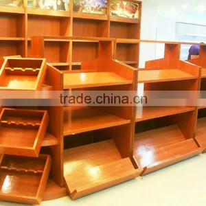 AL-SM070 Hot Sale Wooden Vegetables and Fruit Display Shelf Wooden Stand Quality Choice thumbnail-3