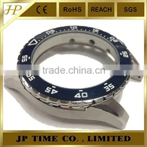 Customer Size OEM CNC Polished Stainless Steel Watch Case 316L Rotating Bezel 5 ATM Water Resistant thumbnail-2