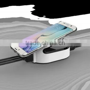 Amazon Hot Selling 3 in 1 Mutifunctional QC 2.0 USB Charger Qi Wireless Charger thumbnail-1