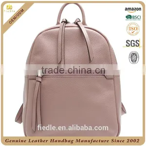 CSS1498-001 Fashion Practical Elegant Small Designer's Genuine Leather Ladies Pink Daypacks /Backpacks thumbnail-5