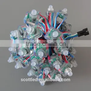 WS2811 DC12V Square Type 12mm Led Pixel String Light RGB Color;50pcs a String thumbnail-5
