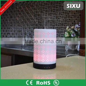 200ml Ceramic Materials LED Light Decorative Mini Diffusers Cylindrical Humidifier thumbnail-1