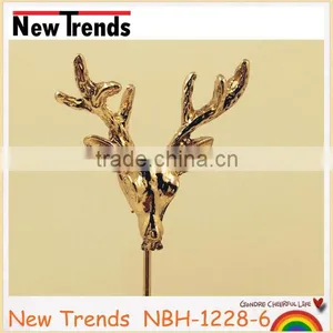 Wholesale Deer Shirt Collar Pins Alloy Deer Lapel Pin thumbnail-4