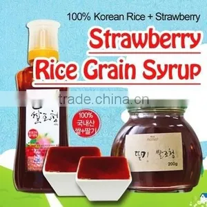 Strawberry Rice Grain Syrup Rice Grain Syrup 100% Korean Rice thumbnail-1