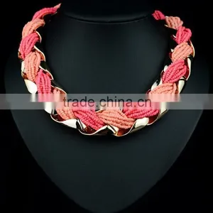 Free Sample Handmade Beaded 24k Gold Necklace thumbnail-1