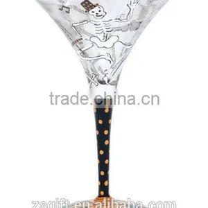 Wholesale Halloween Glass Crafts Wine Glasses Home Decor Cocktail thumbnail-2