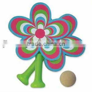 Sponge Beach Racket Soft Toy Colorful Flower thumbnail-1