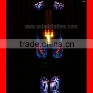 RGB Colorful Led Robot Suit,stage Show Light up Robot Costumes for Sale,fiber Optic Clothing Jacket for Performance thumbnail-4