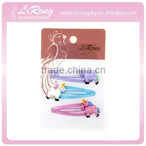 Cheap Mini Hair Snap Clip With Decoration for New Product thumbnail-1