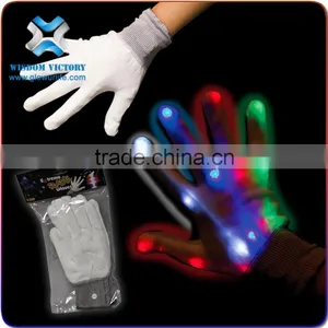 2016 Halloween Led Fiber Cheering Glove,led Gloves thumbnail-1
