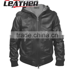 Mens Quilited Leather Jackets With Stand up Collar, Slim Fit Men pu Leather Jacket thumbnail-1