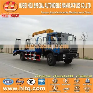DONGFENG 4x2 Platform Truck With 3.2 Tons Crane Low Price Hot Sale for Sale thumbnail-1