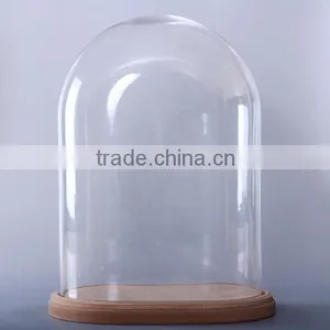 Glass Doll Dome Cloche With MDF Base thumbnail-1