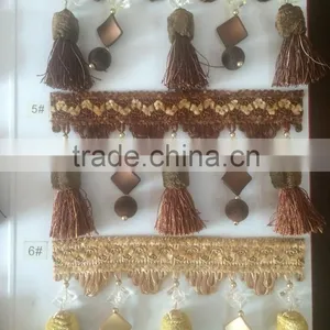 [YZLACE] Tassels Lace Curtains Wholesale 10069 thumbnail-2