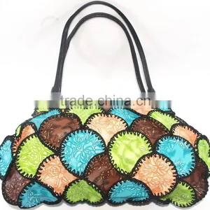 Ladies Leather Bag Multi Use Unique Shape Design Vivid Color Effect Hot Sale 2016 thumbnail-1
