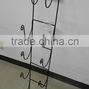 Black Wire Wall Mounted Wine Bottle/Towel Holder thumbnail-2