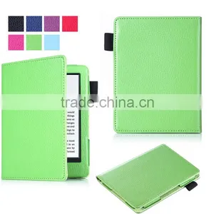 Litchi Pattern PU Leather Case for 2016 New Kindle 6" E-Reader, 6inch Leather Case for E-Reader New Kindle 2016 thumbnail-1