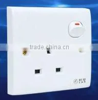 British Standard Electrical Socket With Switch and Indicator thumbnail-1