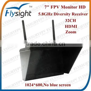 515 RC801 32CH 5.8G 7" HD Monitor FPV Diversity RX for FPV Plane RTF Kit thumbnail-1