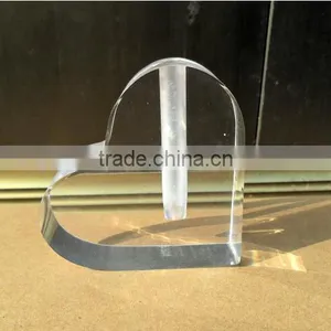 Heart Shape Crystal Vae With Customized Logo For Wedding Favors thumbnail-1