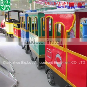 Trackless Amusement Park Train Rides for Sale, 18 Persons Electric Train Ride for Amusement Park thumbnail-1