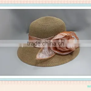 Floral Fashion Floppy Straw Sun Hats thumbnail-1