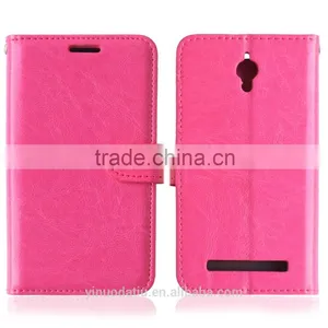 Hot Sale PU Leather Mobile Phone Flip Wallet Kickstand Case for ASUS Zenfone C ZC451CG thumbnail-4