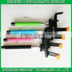 3.5mm Audio Cable Wired Monopod Selfie Stick With Beautiful Appearance thumbnail-1