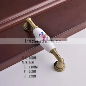 Wholesale High Quality Ceramic Handles and Knobs Kitchen Wardrobes Door Porcelain Modern Pulls Knobs thumbnail-1