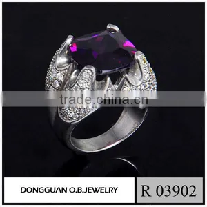Fashionable 925 Sterling Silver Ring Jewelry, Big Size Zircon Jewelry thumbnail-1