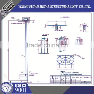 High Quality Galvanized Yard Lamp Pole thumbnail-2