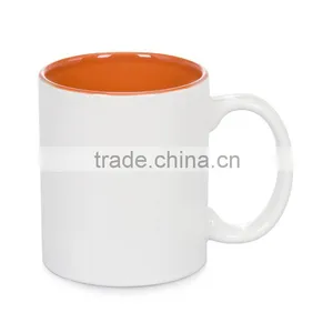 Inner Color Ceramic Mug , Sublimation ( Orange ) thumbnail-1