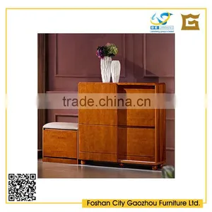 Modern Stylish Wood Functional Shoe Cabinet and Stool thumbnail-1
