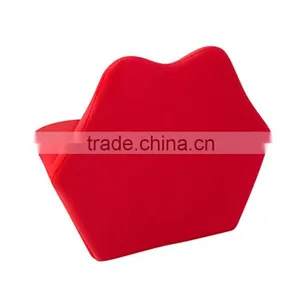 Mid Century Modern Red Lip Shaped Sofa Set Without Arm thumbnail-4