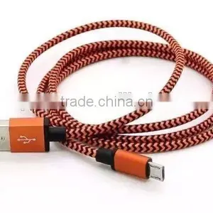 Wholesale Cheap Price For Samsung Micro USB Fabric Nylon Charger Cable, China Supplier thumbnail-1