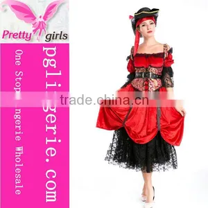New Design Deluxe Royal Red Queen Costume Fancy Dress Costumes thumbnail-1