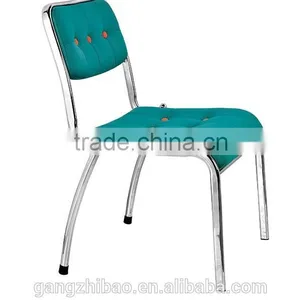 Leather Office Chair Reception no Arm Stackable Chair AH-20 thumbnail-4