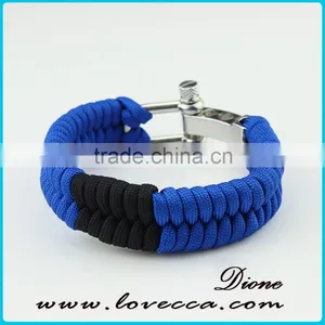 Paracord Survival Bracelet Adjustable Buckle Bracelets for Outdoor Emergency thumbnail-4