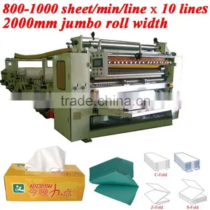 Italy Design High Speed Automatic V Fold Paper Towel Machine thumbnail-1
