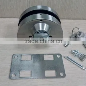 Stainless Steel Door Lock With 3 Brass Keys for Glass Door thumbnail-2