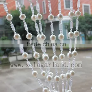 Beauty Decorative String Curtain Strand Acrylic Crystal Beaded Curtain Wedding DIY Party Decor thumbnail-2